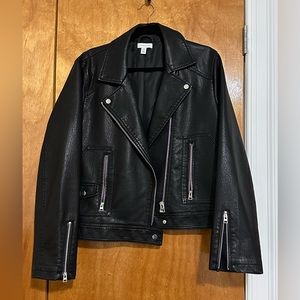 Topshop faux leather jacket
